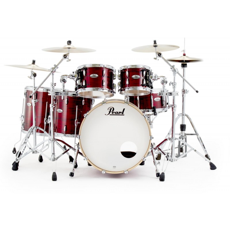 PEARL PROFESSIONAL SERIES 5-PC SHELL PACK IN C.808 VELVET CRIMSON