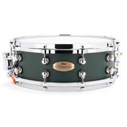 PEARL REFERENCE ONE SERIES 14"X5" 20PLY SNAREDRUM IN C.816 SATIN RACING GREEN PREMIUM FINISH