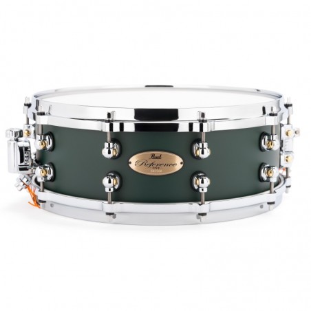 PEARL REFERENCE ONE SERIES 14"X5" 20PLY SNAREDRUM IN C.816 SATIN RACING GREEN PREMIUM FINISH