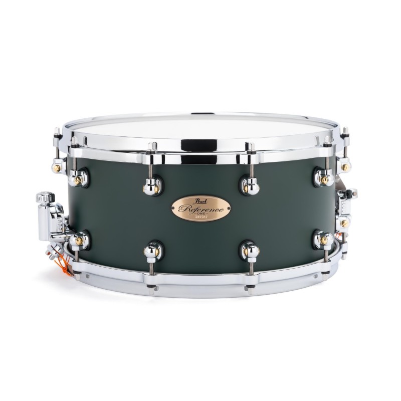 PEARL REFERENCE ONE SERIES 14"X6,5" 20PLY SNAREDRUM IN C.816 SATIN RACING GREEN PREMIUM FINISH