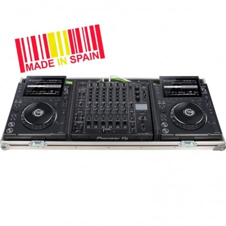 WALKASSE Flight Case Alphatheta® CDJ-3000X & DJM-V10/ A9 Silver con Ruote