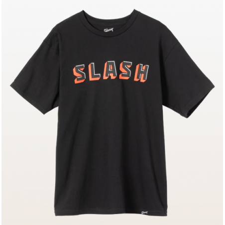 GIBSON SLASH BLOCK T-SHIRT BLACK - MEDIUM