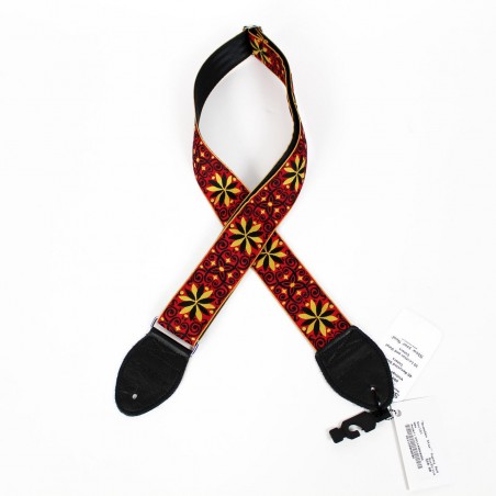 SOULDIER GUITAR STRAP DRESDEN STAR - BLACK/YELLOW/RED