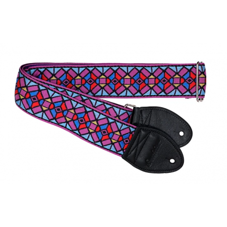 SOULDIER GUITAR STRAP STAINED GLASS - PURPLE