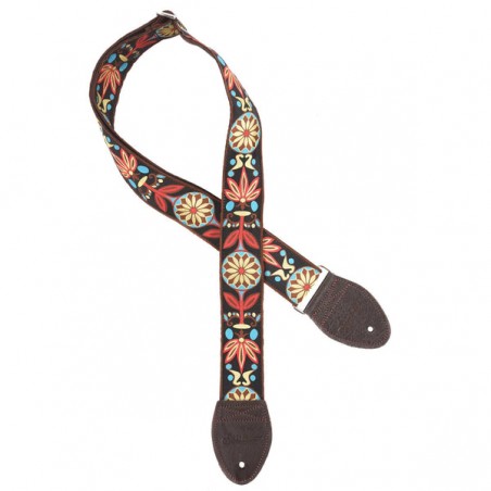 SOULDIER GUITAR STRAP DAISY - NUTMEG BLACK