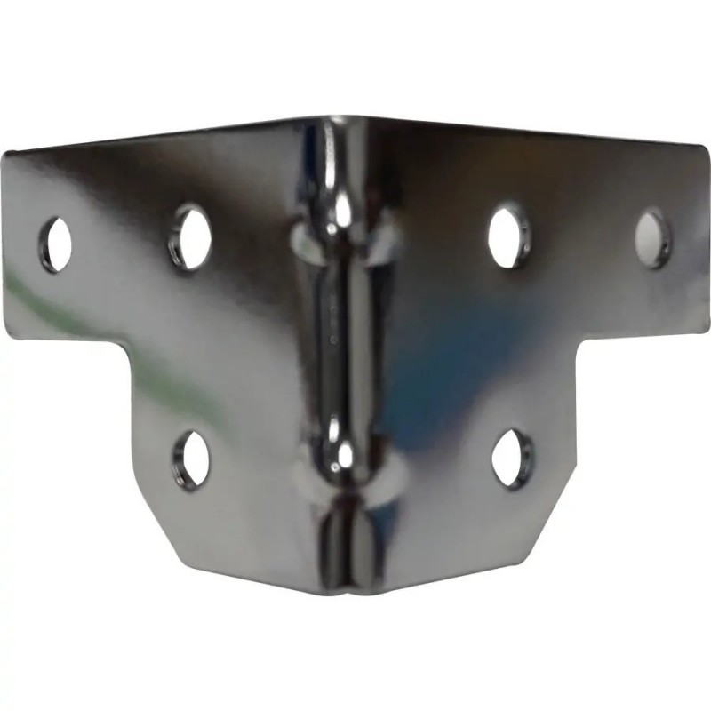 WALKASSE Supporto 40 x 50 mm + rivetti, argento