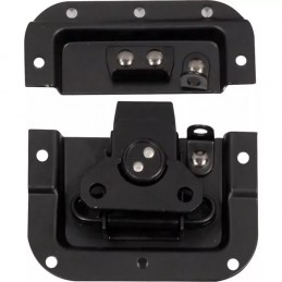 WALKASSE Serratura a farfalla incassata media, offset 10 mm + rivetti, nera