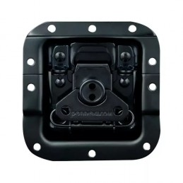 WALKASSE Serratura a farfalla da incasso media con doppio lucchetto integrato, staffe, nero