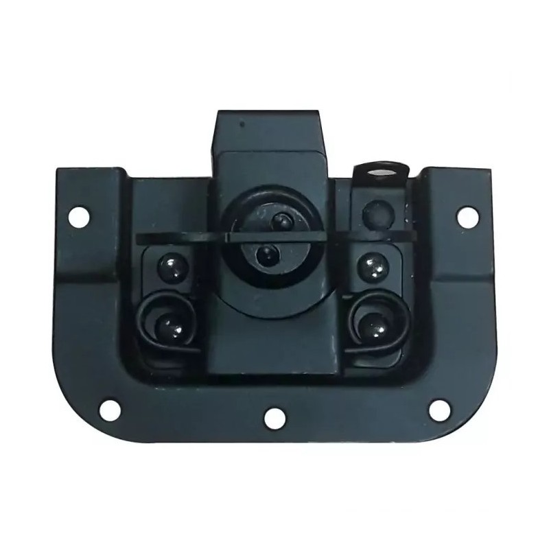 WALKASSE Serratura a farfalla incassata media con molla offset 10 mm + rivetti, nera