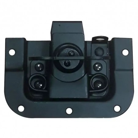 WALKASSE Serratura a farfalla incassata media con molla offset 10 mm + rivetti, nera