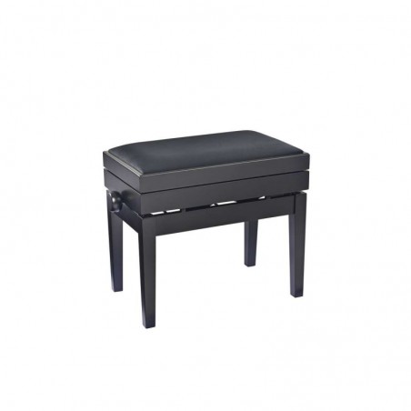 KONIG & MEYER 13955 Panca con porta spartiti nero opaco/velluto