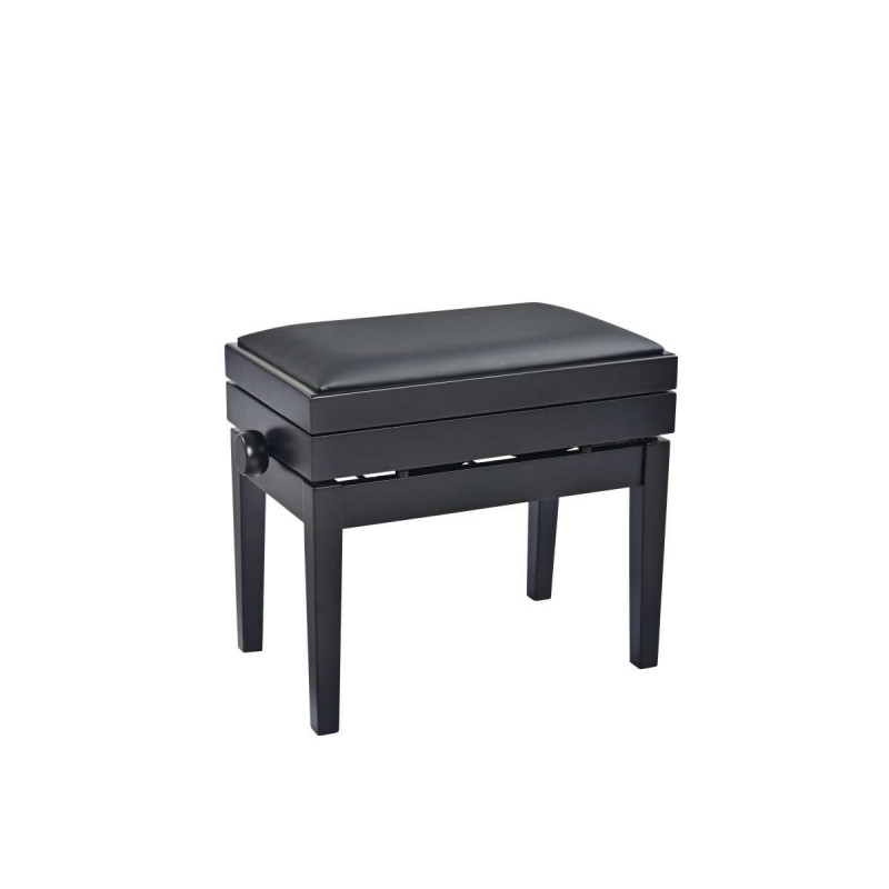 KONIG & MEYER 13956 Panca con porta spartiti nero opaco/similpelle