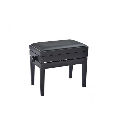 KONIG & MEYER 13956 Panca con porta spartiti nero opaco/similpelle