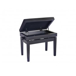 KONIG & MEYER 13956 Panca con porta spartiti nero opaco/similpelle