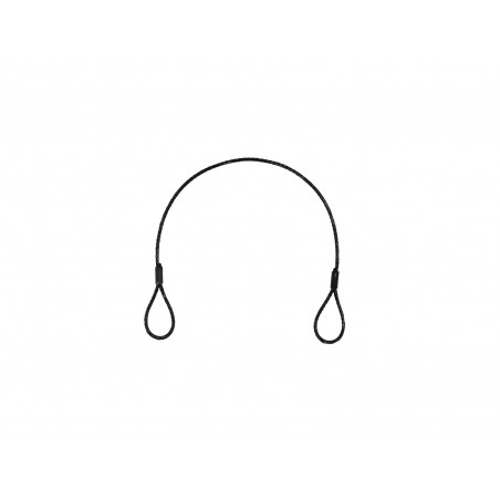 EUROLITE 58010409 FUNE SICUREZZA NERA CON GANCIO