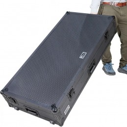 WALKASSE Flight Case Alphatheta® CDJ-3000X - DJM-V10/V10LF Black (Ruote)