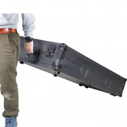 WALKASSE Flight Case Alphatheta® CDJ-3000X - DJM-V10/V10LF Black (Ruote)