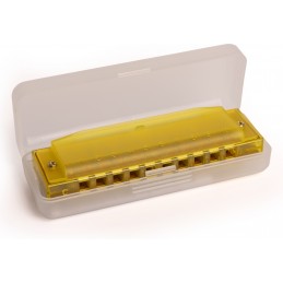 HOHNER TRANSLUCENT HARP YELLOW HARDCASE