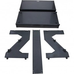 WALKASSE Tavolo da DJ Z pieghevole, nera (con ruote)
