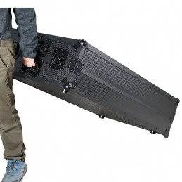 WALKASSE Tavolo da DJ Z pieghevole, nera (con ruote)