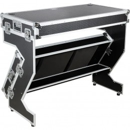 WALKASSE Tavolo da DJ Z pieghevole, Silver (con ruote)