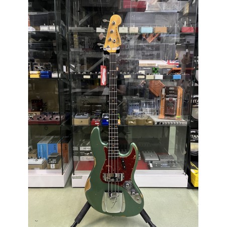 FENDER CUSTOM SHOP '62 JAZZ BASS RELIC - AGED SHERWOOD GREEN METALLIC