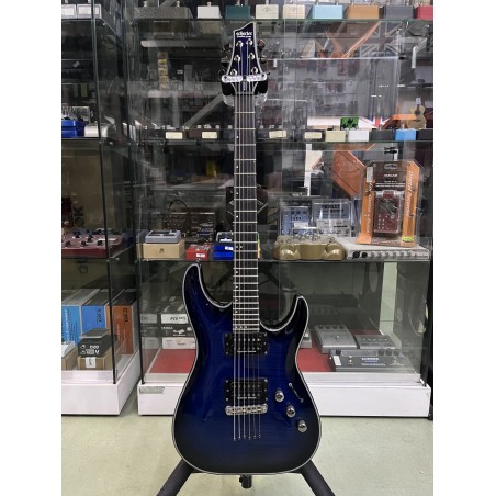 SCHECTER BLACKJACK SLS C-1 SEE THRU BLUE BURST