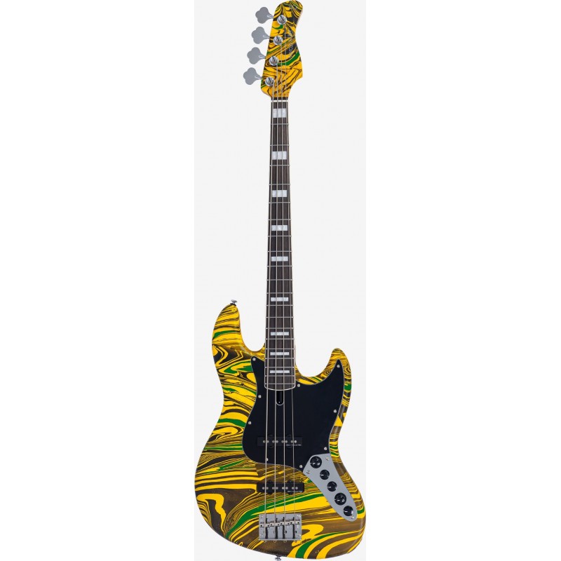 MARCUS MILLER V7 ALDER-4 NEW GEN YELLOW SWIRL