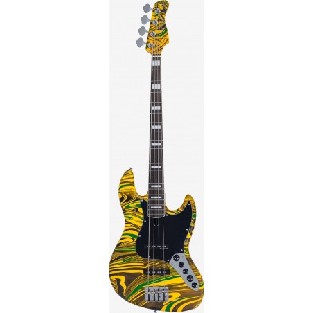 MARCUS MILLER V7 ALDER-4 NEW GEN YELLOW SWIRL
