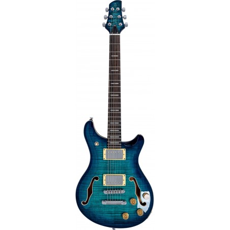 SIRE GUITARS Q7 HOLLOW TBL TRANS BLUE