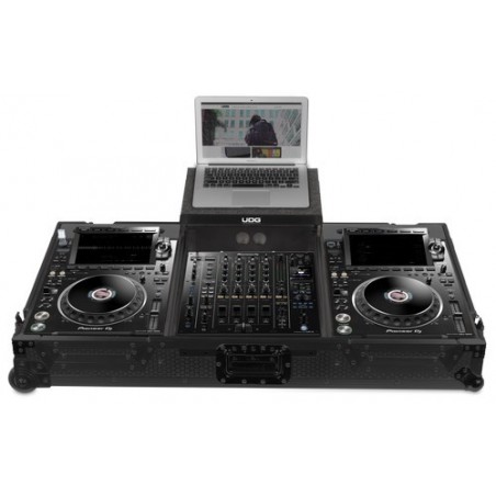 UDG U91086BL - ULTIMATE FLIGT CASE SET PIONEER CDJ-3000/A9 BLACK PLUS (L&W)