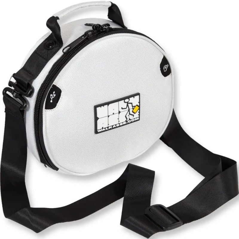 WALKASSE Borsa per cuffie stile DJ, bianca