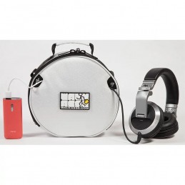 WALKASSE Borsa per cuffie stile DJ, bianca
