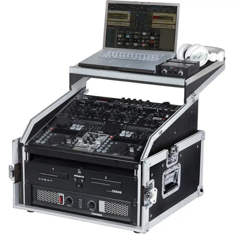 WALKASSE Rack da 19 pollici 4U verticale e 10U inclinato (supporto per laptop).