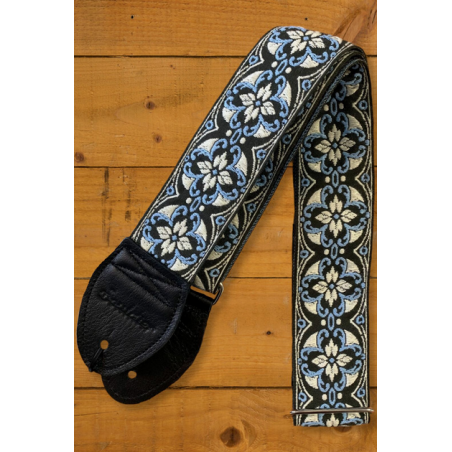 SOULDIER GUITAR STRAP LOTUS - BLUE/WHITE/BLACK