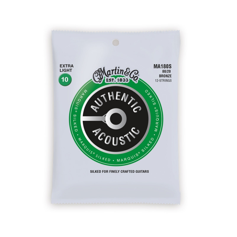 MA180S Authentic Marquis Silked Extra Light 12-Strings Bronze 10-47