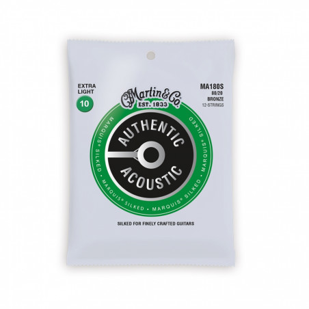 MA180S Authentic Marquis Silked Extra Light 12-Strings Bronze 10-47