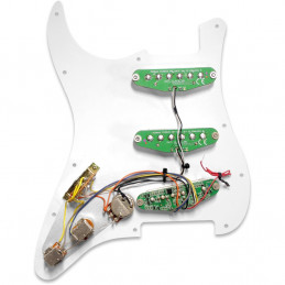 Fluence Loaded Pickguard Stratocaster 3 Single Width White