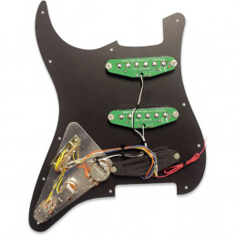Fluence Loaded Pickguard Stratocaster 3 Single Width Black