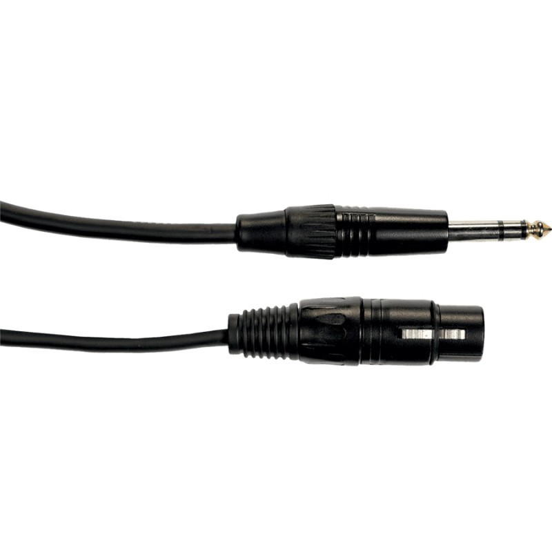 M10J-S Cavo Microfonico Jack TRS/XLR Femmina 10 m