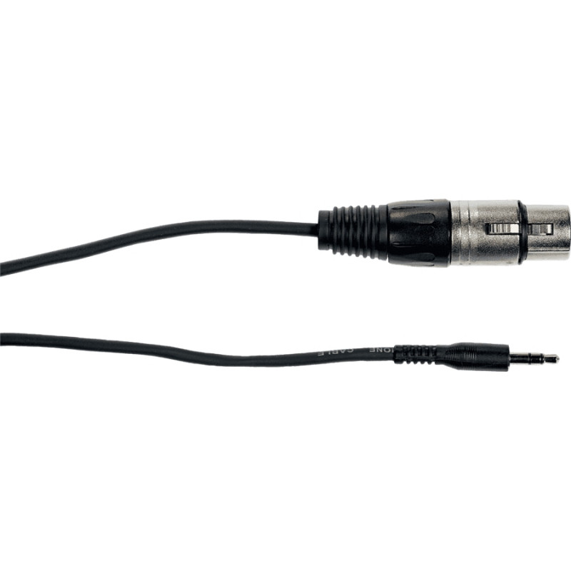 K12-3 Cavo Segnale XLR Femmina/Mini Jack TRS 3 m