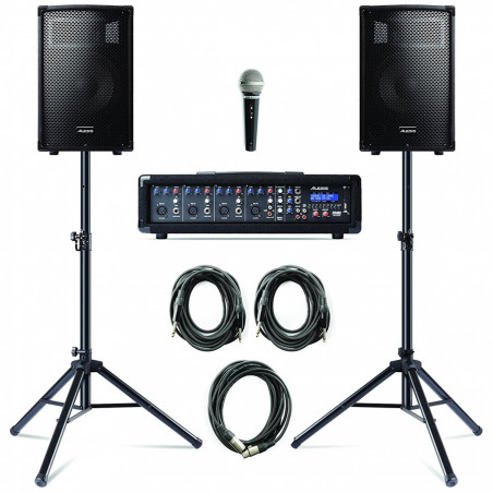 PA SYSTEM WITH STANDS