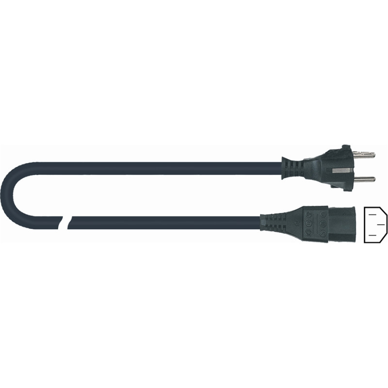 S/1200 EU STND Cavo di alimentazione, presa IEC, 2 metri