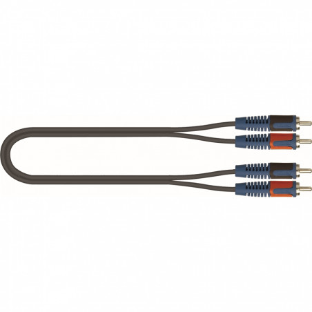 RKSA/110-2 Cavo assemblato adattatore 2 RCA maschio/2 RCA maschio