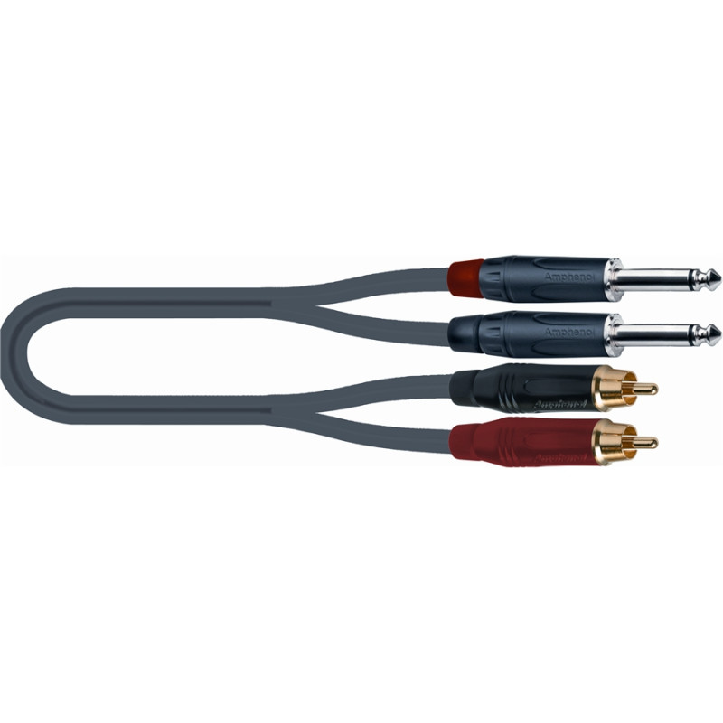 SPB/320-3 BK Cavo 2 Jack Mono/2 RCA