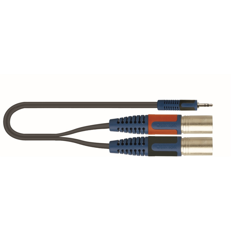 RKSA/192-3 Minijack Stereo/2 XLR Maschio