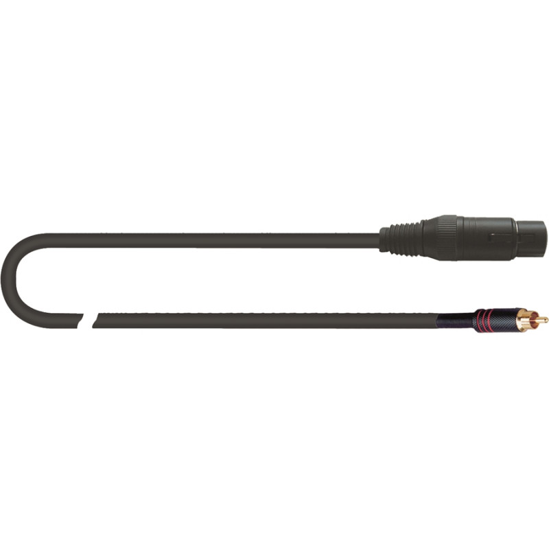 MCR/616K-2 BK XLR Femmina/RCA Maschio