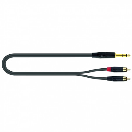 JUST JS2RCA 2 - Cavo Adattatore Jack Stereo/2 RCA - 2 metri