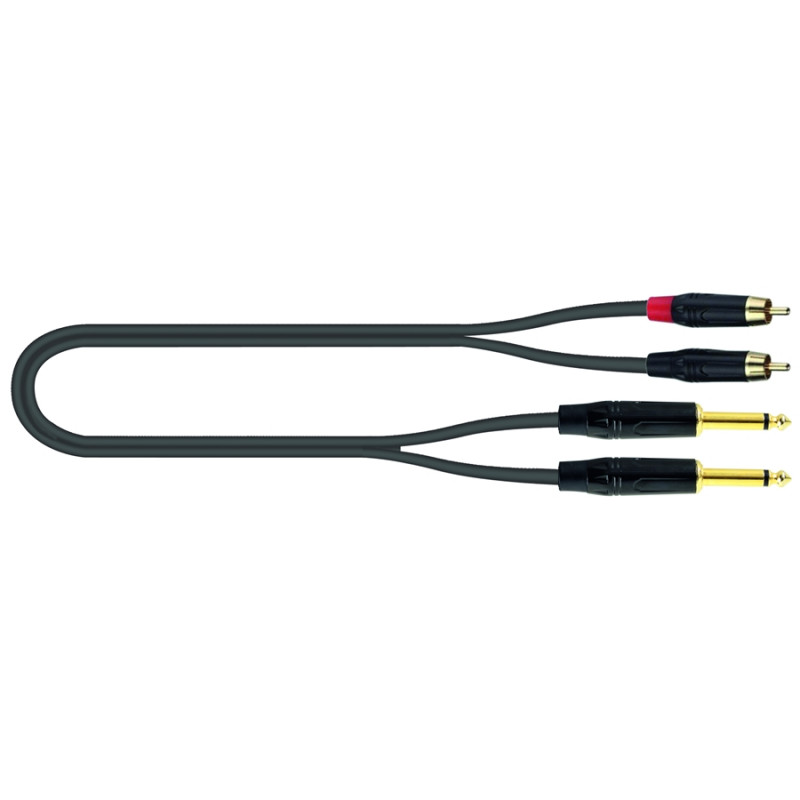 JUST/2RCA2J-2 - 2 RCA Maschio/2 Jack Mono