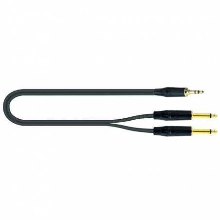JUST J352J 3 - Cavo Adattatore Jack 3,5 Stereo/2 Jack 6,3 Mono - 3 metri